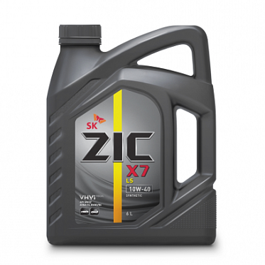 Моторное масло ZIC X7 LS 10W40 синтетическое 6л