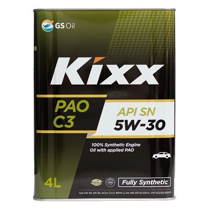 Моторное масло Kixx PAO C3 5W30 синтетическое 4л