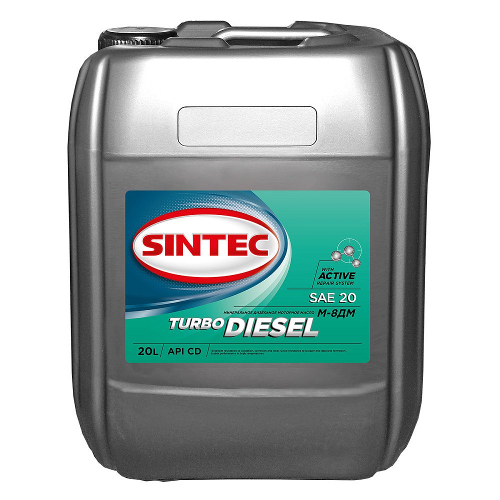 Моторное масло Sintec Turbo Diesel М-8ДМ минеральное 20л