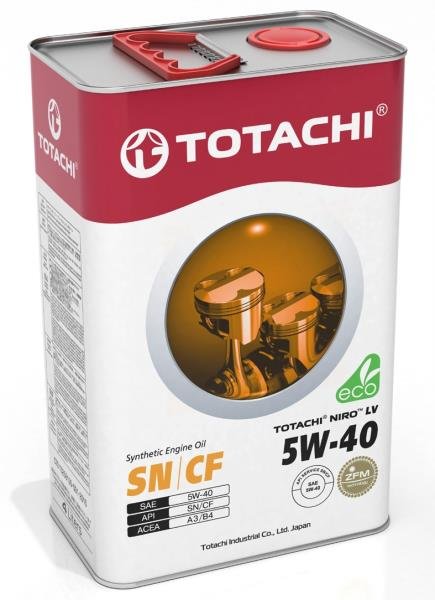 Моторное масло Totachi Niro LV SN/CF 5W40 синтетическое 4л