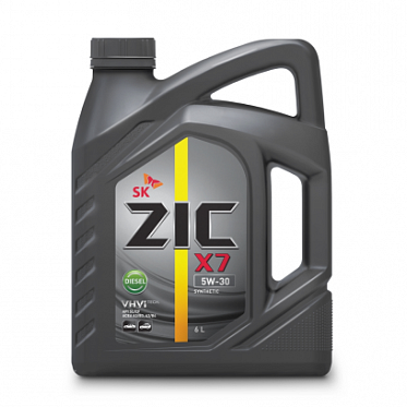 Моторное масло ZIC X7 Diesel 5W30 синтетическое 6л