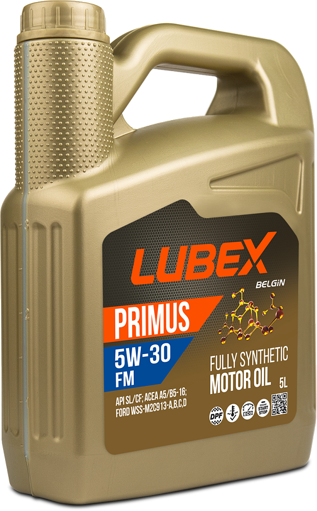 Моторное масло Lubex Primus FM 5W30 синтетическое 5л