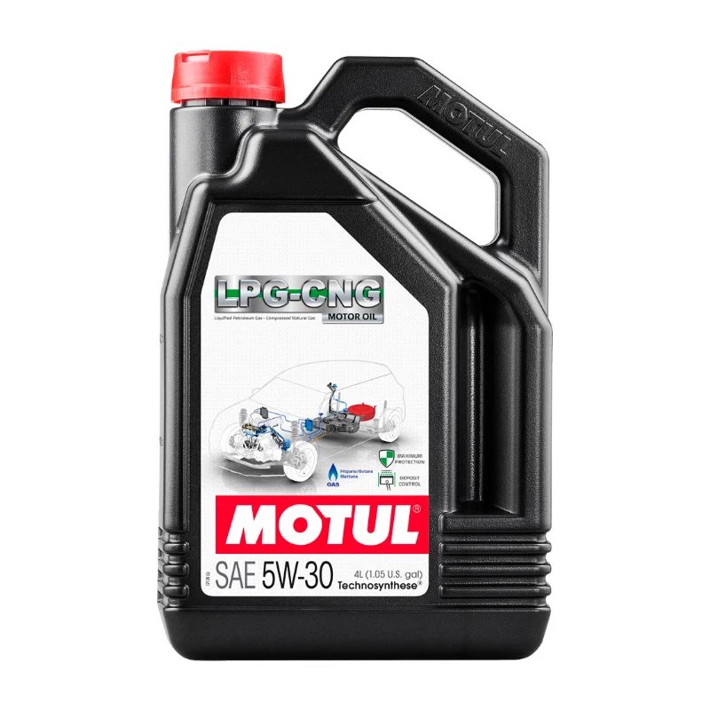 Моторное масло Motul LPG-CNG 5W30 полусинтетическое 4л