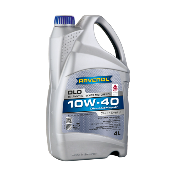 Моторное масло Ravenol DLO 10W40 полусинтетическое 4л