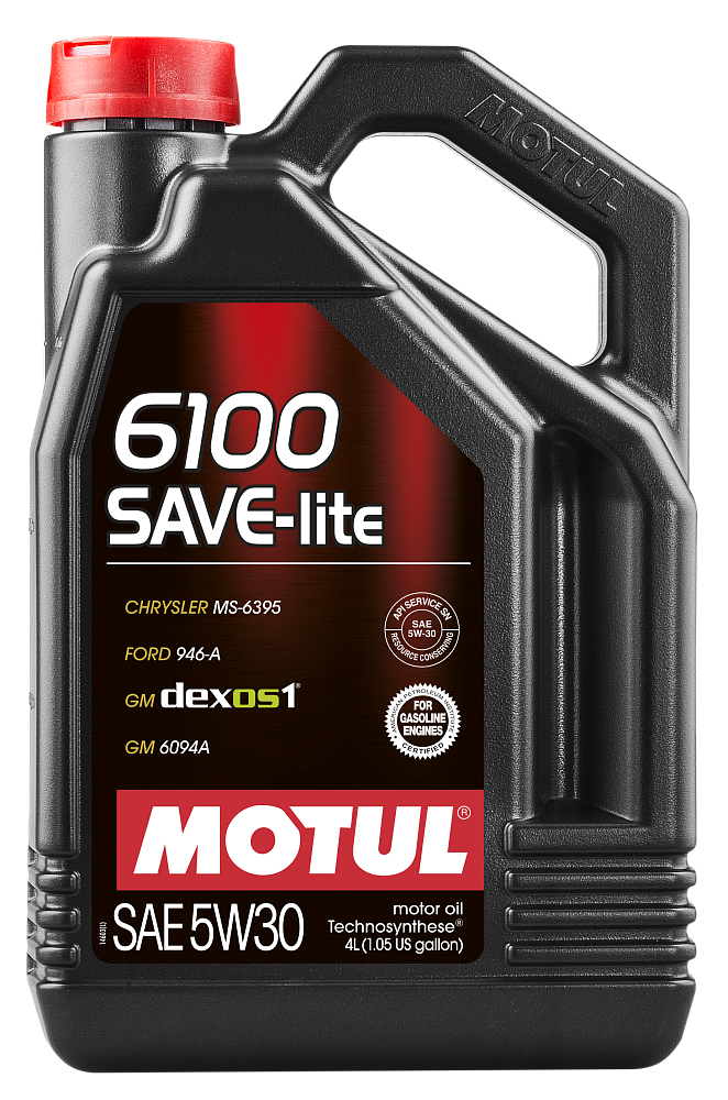 Моторное масло Motul 6100 Save-Lite 5W30 полусинтетическое 4л
