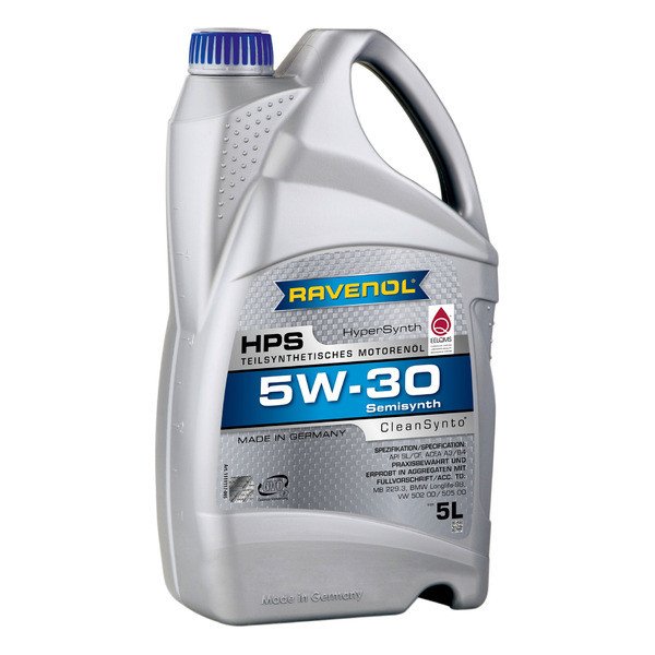 Моторное масло Ravenol HPS 5W30 полусинтетическое 5л