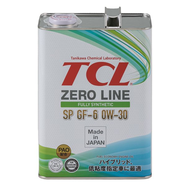 Моторное масло TCL Zero Line SP GF-6 0W30 синтетическое 4л