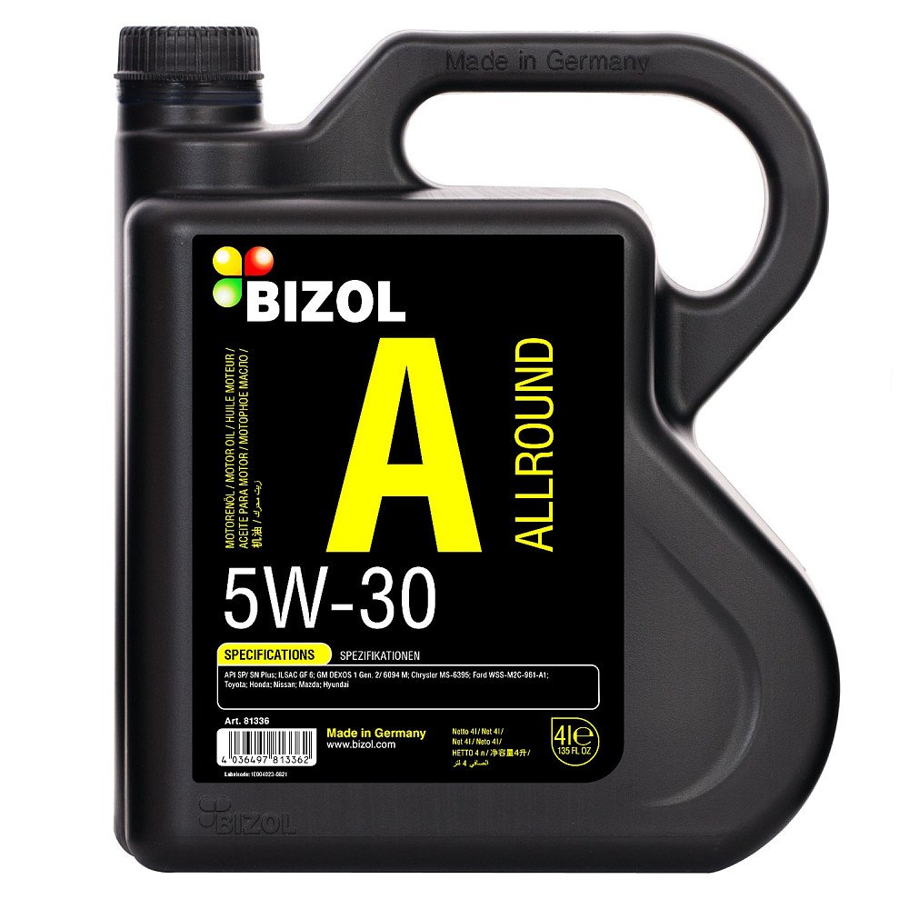 Моторное масло Bizol Allround 5W30 синтетическое 4л