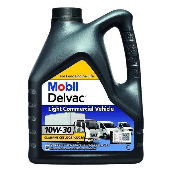 Моторное масло Mobil Delvac Light Commercial Vehicle 10W30 минеральное 4л