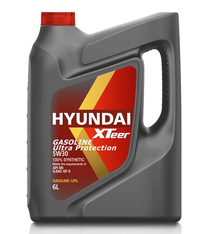 Моторное масло Hyundai XTeer Gasoline Ultra Protection 5W30 синтетическое 6л