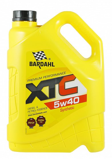 Моторное масло Bardahl XTC 5W40 синтетическое 5л