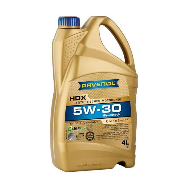 Моторное масло Ravenol HDX 5W30 синтетическое 4л