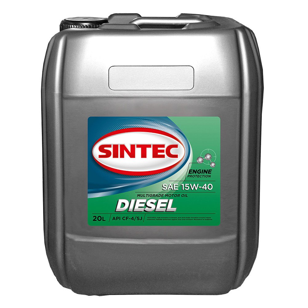 Моторное масло Sintec Diesel 15W40 минеральное 20л