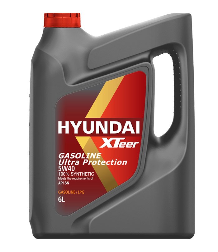 Моторное масло Hyundai XTeer Gasoline Ultra Protection 5W40 синтетическое 6л