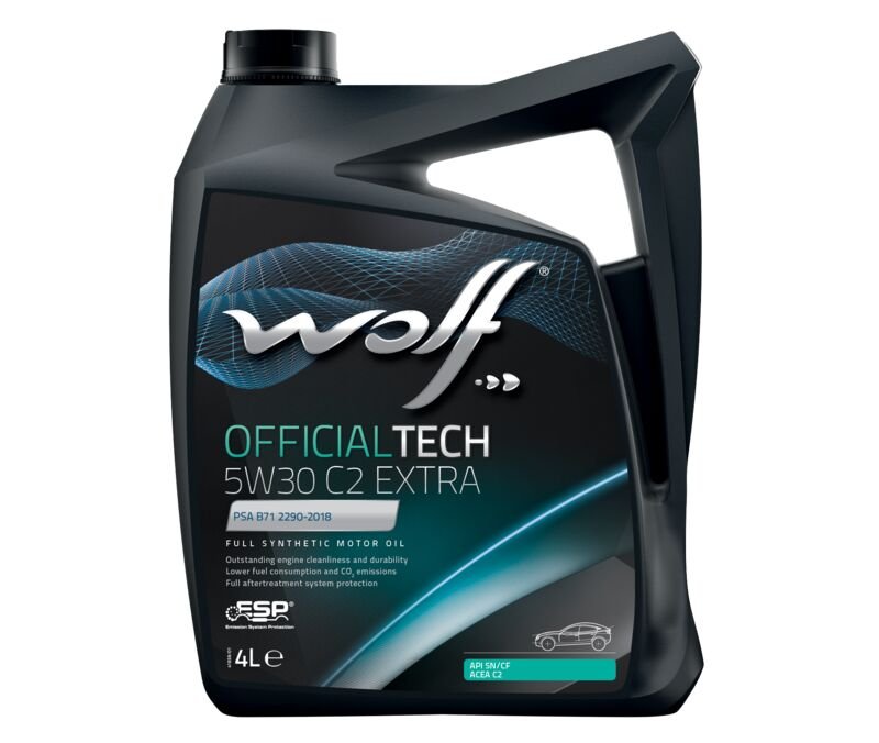 Моторное масло Wolf OfficialTech C2 Extra 5W30 синтетическое 4л