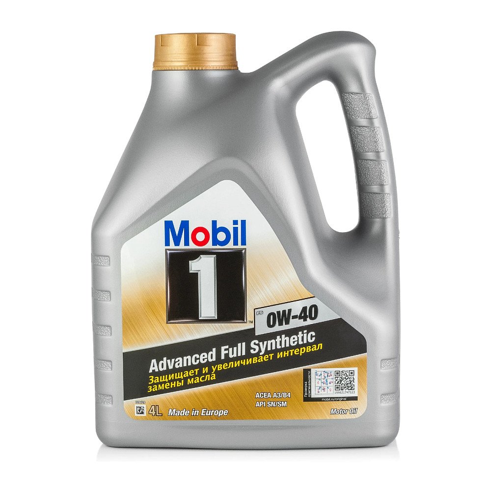 Моторное масло Mobil 1 FS 0W40 синтетическое 4л