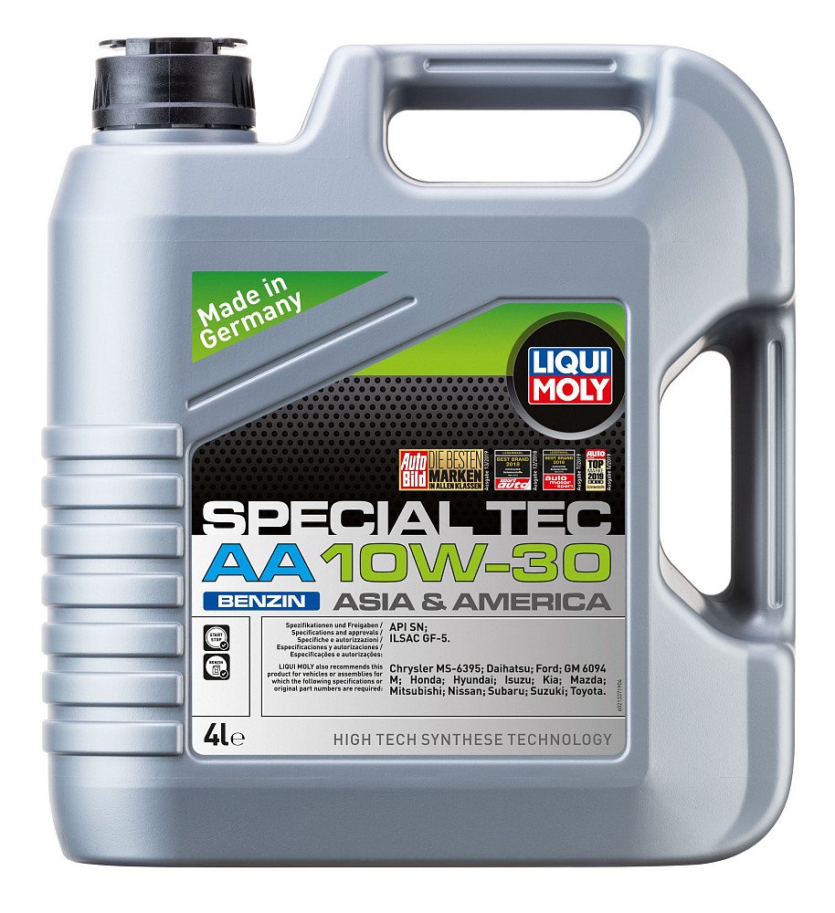 Моторное масло Liqui Moly Special Tec AA Benzin 10W30 синтетическое 4л