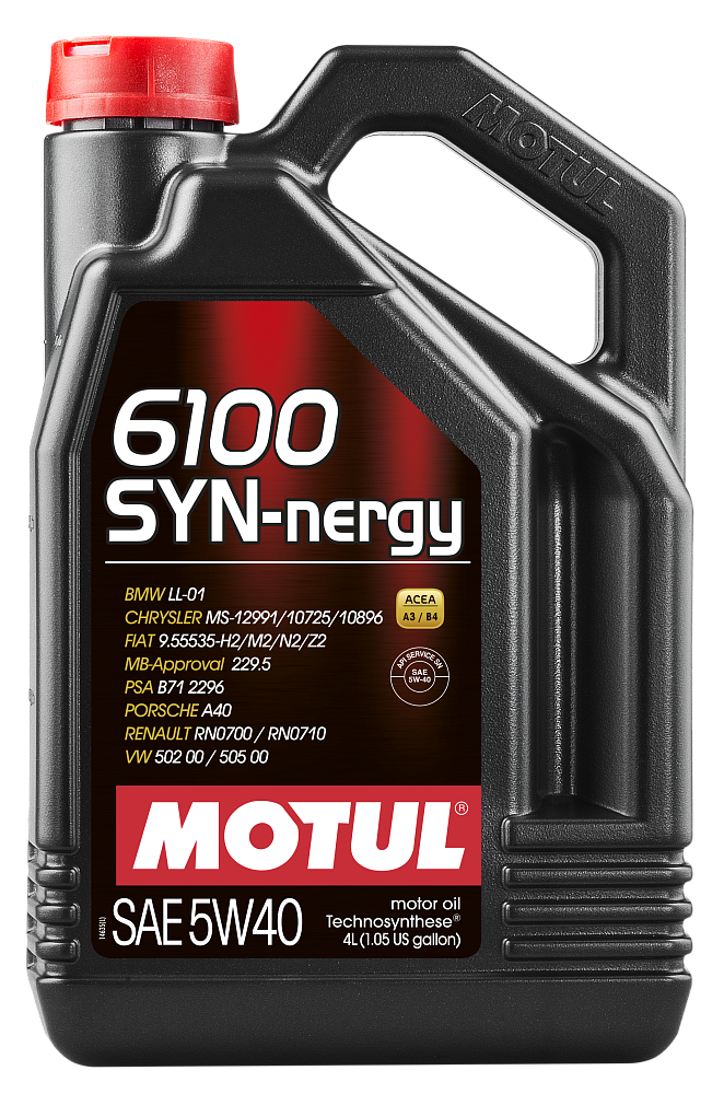 Моторное масло Motul 6100 Syn-Nergy 5W40 полусинтетическое 4л