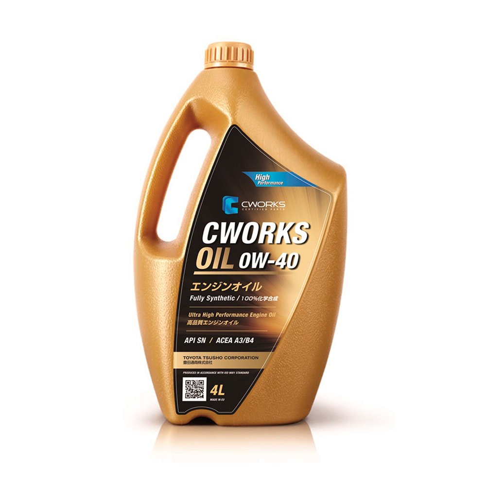 Моторное масло Cworks Oil 0W40 синтетическое 4л