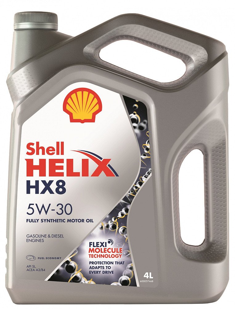 Моторное масло Shell Helix HX8 Synthetic 5W30 синтетическое 4л