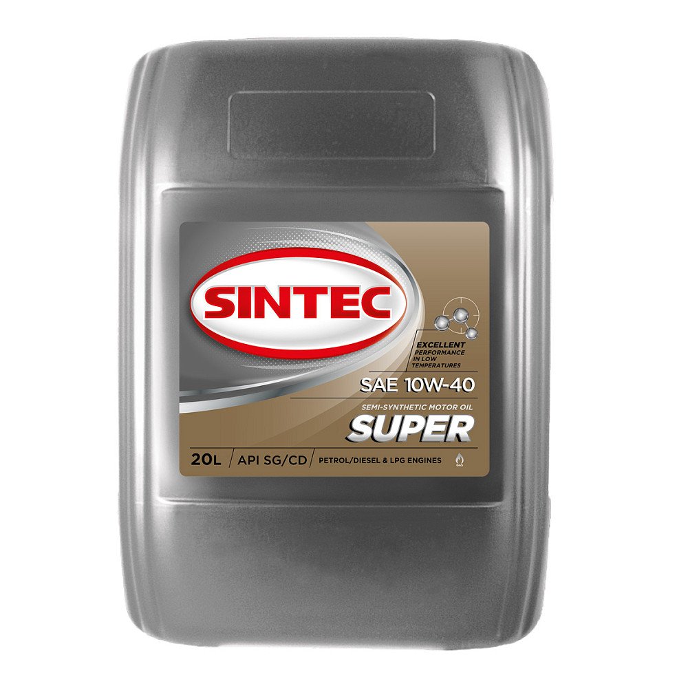 Моторное масло Sintec Super 10W40  полусинтетическое 20л