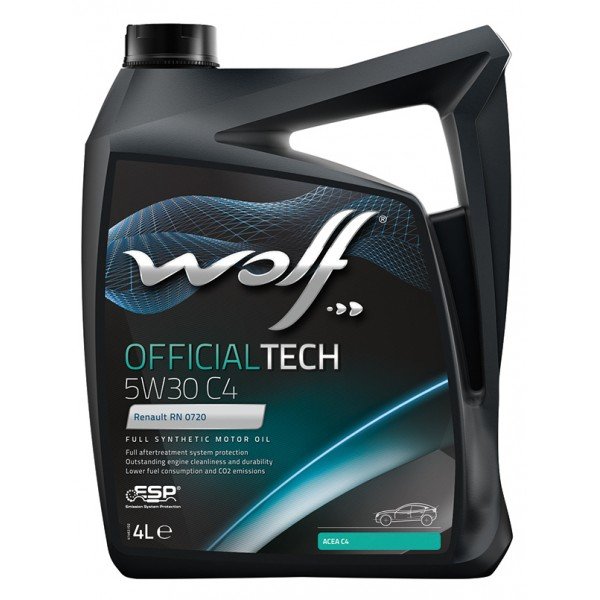 Моторное масло Wolf OfficialTech C4 5W30 синтетическое 4л