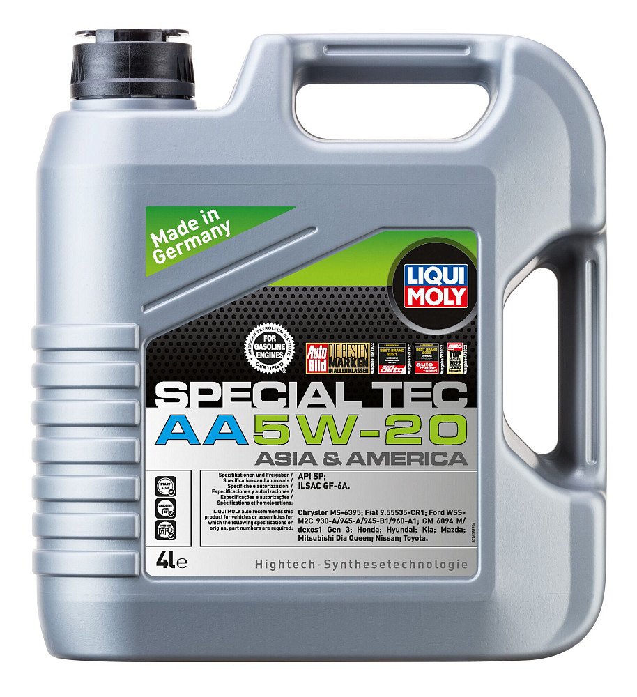 Моторное масло Liqui Moly Special Tec AA 5W20 синтетическое 4л