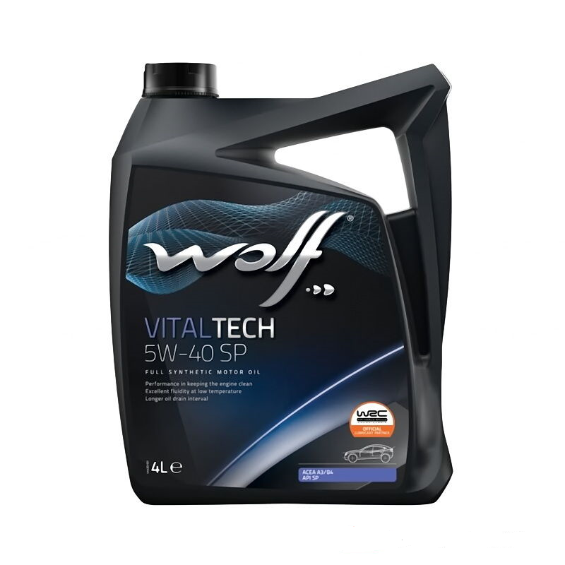 Моторное масло Wolf VitalTech SP 5W40 синтетическое 4л