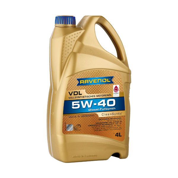 Моторное масло Ravenol VDL 5W40 синтетическое 4л
