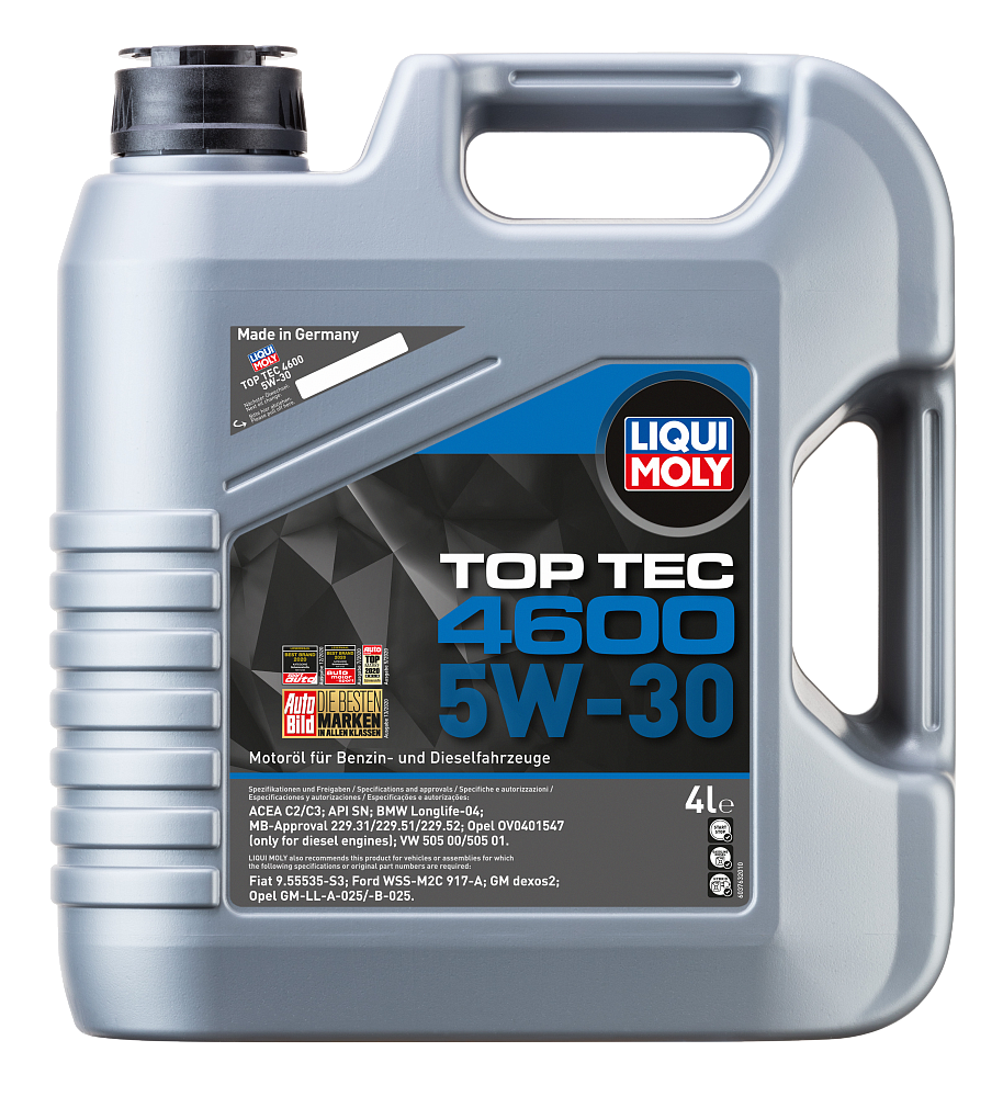 Моторное масло Liqui Moly Top Tec 4600 5W30 синтетическое 4л