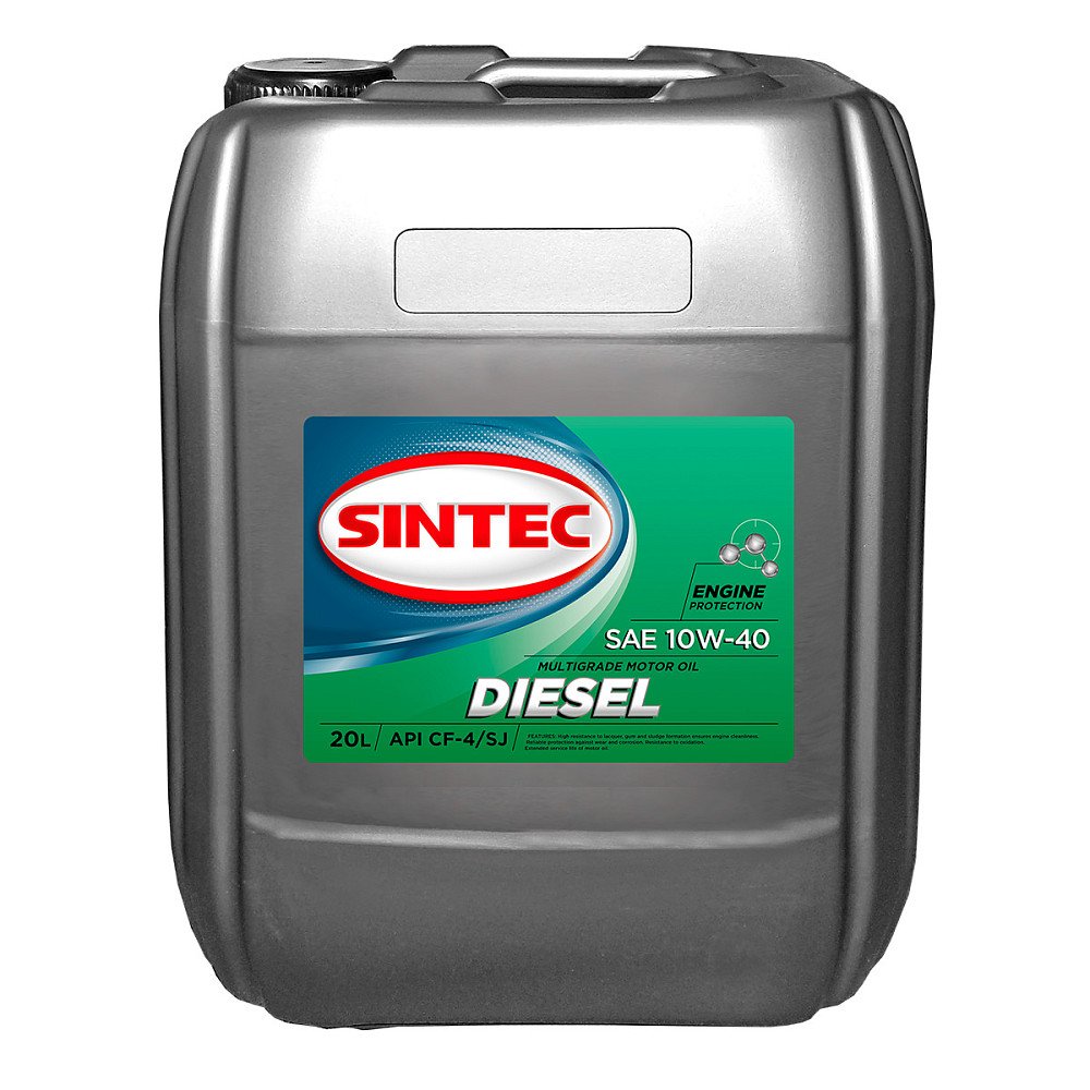 Моторное масло Sintec Diesel 10W40 минеральное 20л
