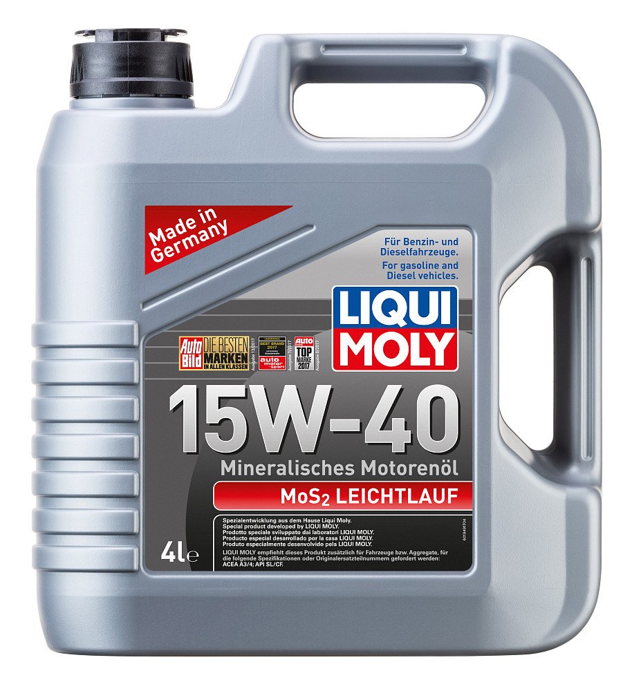 Моторное масло Liqui Moly MoS2 Leichtlauf 15W40 минеральное 4л