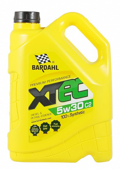 Моторное масло Bardahl XTEC C2 5W30 синтетическое 5л