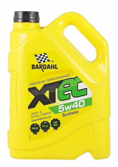 Моторное масло Bardahl XTEC 5W40 синтетическое 5л