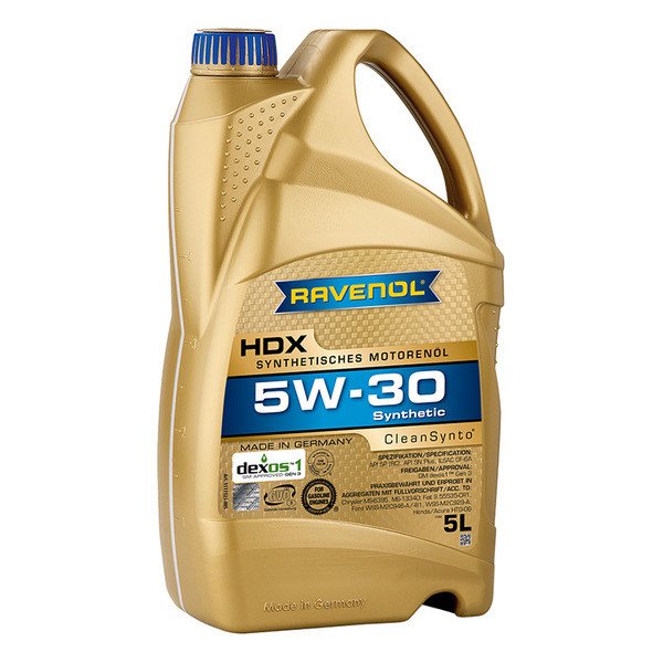 Моторное масло Ravenol HDX 5W30 синтетическое 5л