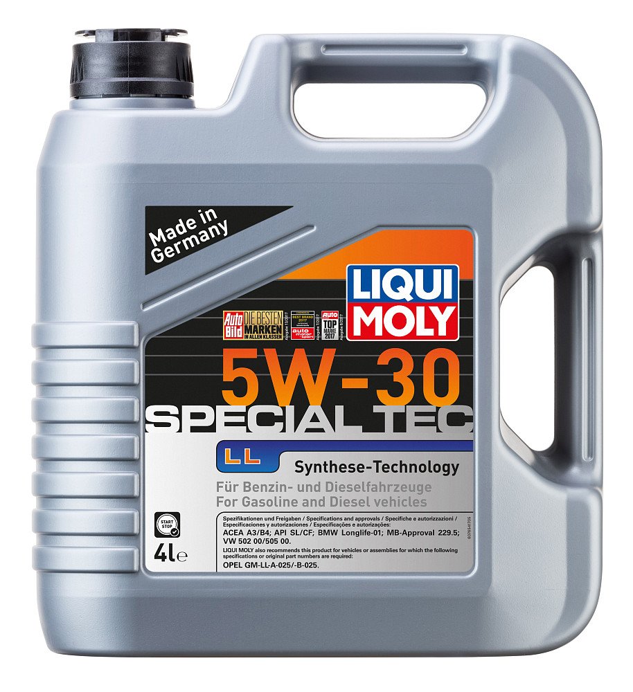 Моторное масло Liqui Moly Special Tec LL 5W30 синтетическое 4л