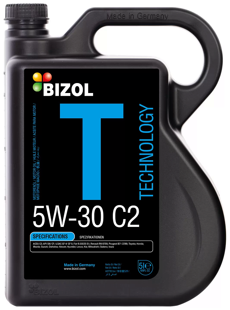 Моторное масло Bizol Technology C2 5W30 синтетическое 5л