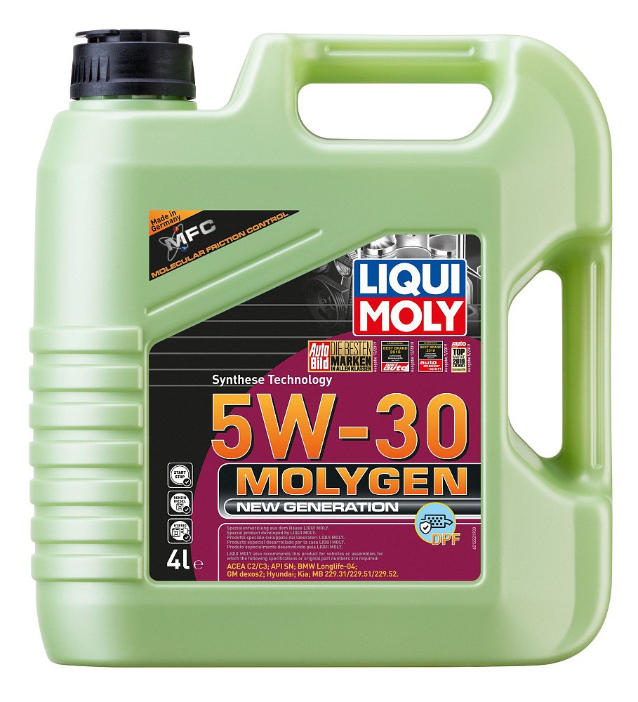 Моторное масло Liqui Moly Molygen New Generation DPF 5W30 синтетическое 4л