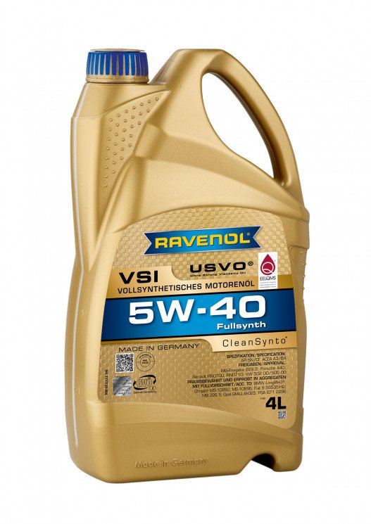 Моторное масло Ravenol VSI 5W40 синтетическое 4л