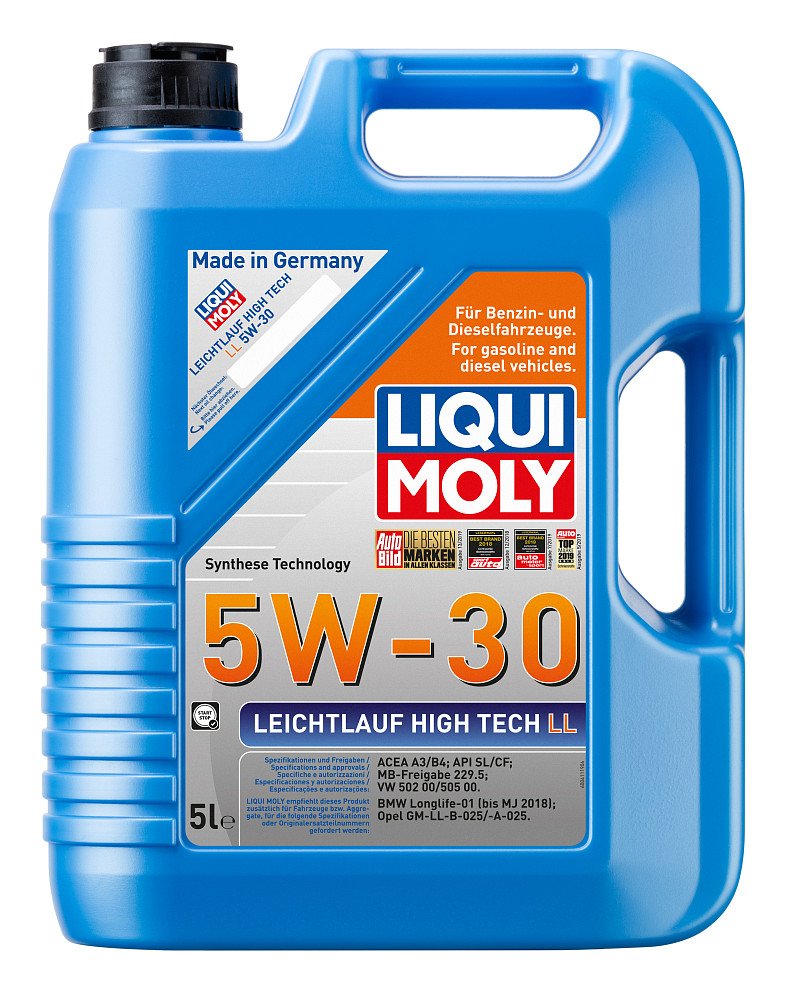 Моторное масло Liqui Moly Leichtlauf High Tech LL 5W30 синтетическое 5л