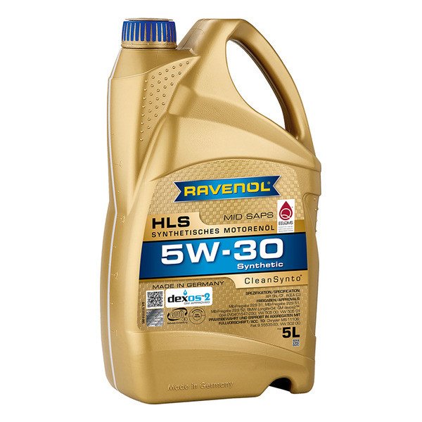 Моторное масло Ravenol HLS 5W30 синтетическое 5л