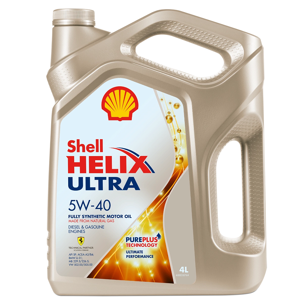 Моторное масло Shell Helix Ultra SP 5W40 синтетическое 4л