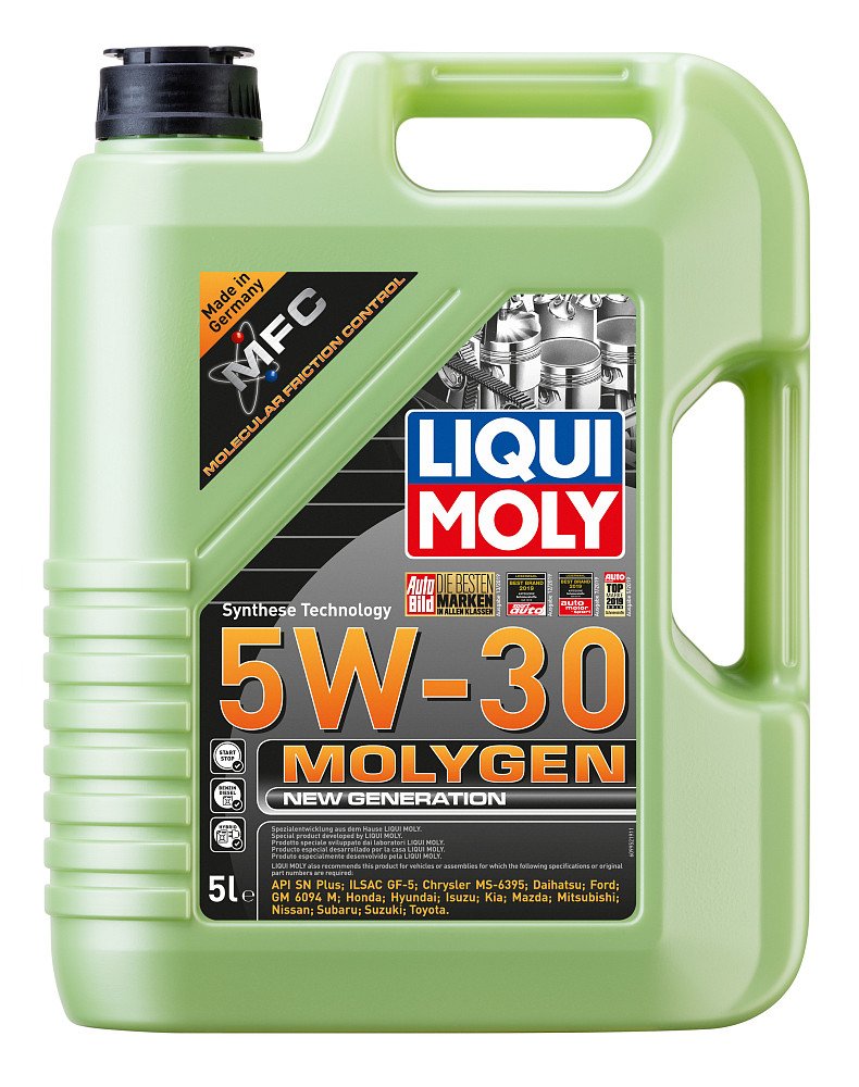 Моторное масло Liqui Moly Molygen New Generation 5W30 синтетическое 5л