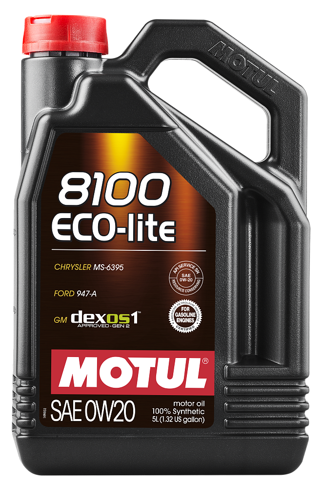 Моторное масло Motul 8100 Eco-Lite 0W20 синтетическое 5л