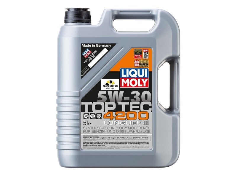 Моторное масло Liqui Moly Top Tec 4200 5W30 синтетическое 5л