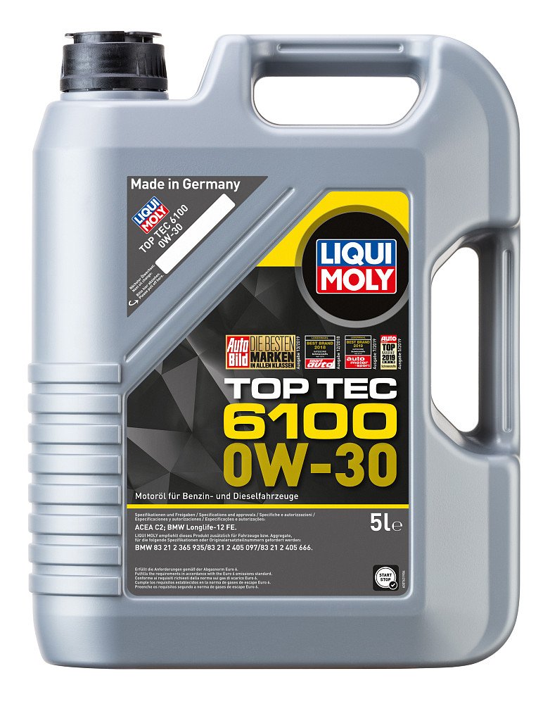 Моторное масло Liqui Moly Top Tec 6100 0W30 синтетическое 5л
