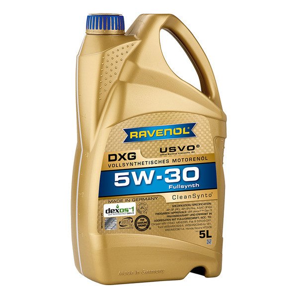 Моторное масло Ravenol DXG 5W30 синтетическое 5л