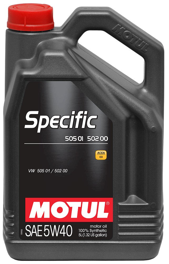 Моторное масло Motul Specific 505.01 502.00 5W40 синтетическое 5л
