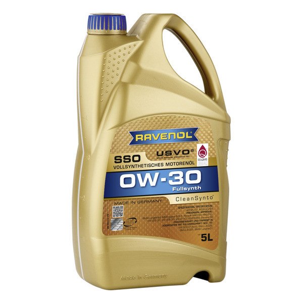 Моторное масло Ravenol SSO 0W30 синтетическое 5л