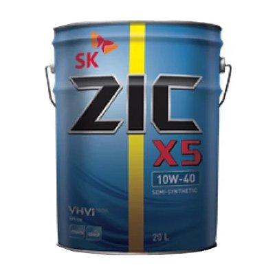 Моторное масло ZIC X5 10W40 полусинтетическое 20л